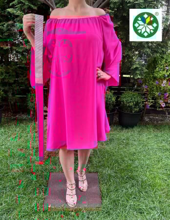 Rochii elegante - Rochie voal Cati fucsia