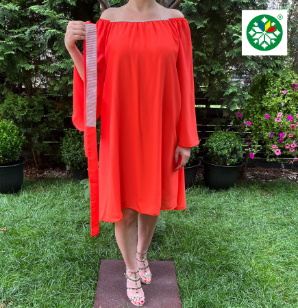 Rochii elegante - Rochie voal Cati portocalie