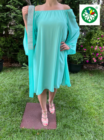Rochii elegante - Rochie voal Cati turquoise
