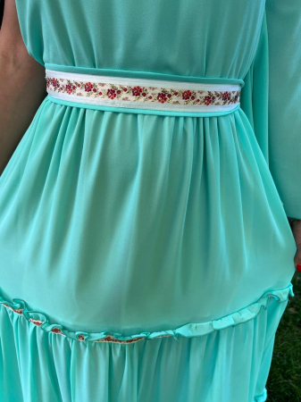 Rochie volane Sonia turquoise [1]