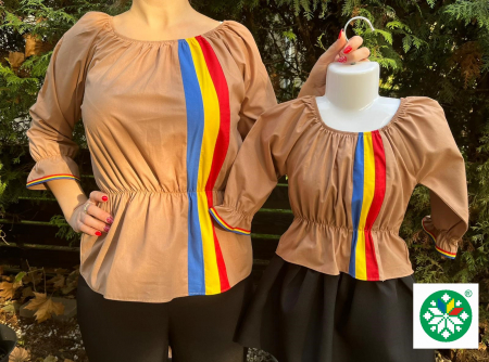 Ii cu iz national - Set ii tricolor mama-fiica model 2