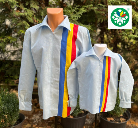 Ii cu iz national - Set ii tricolor tata-fiu model 3