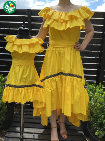 Rochii elegante - Set rochie Emily galbena