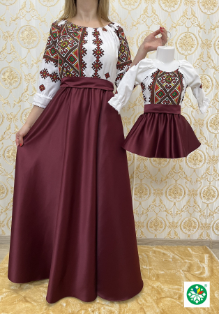 Set mama-fiica - Set rochie lunga Fabia
