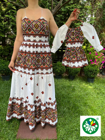 Set mama-fiica - Set rochie lunga Ancuta