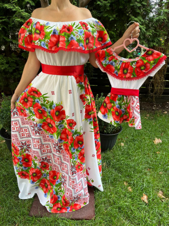 Set mama-fiica - Set rochie lunga Anna