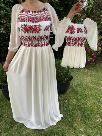 Set mama-fiica - Set rochie lunga Gloria