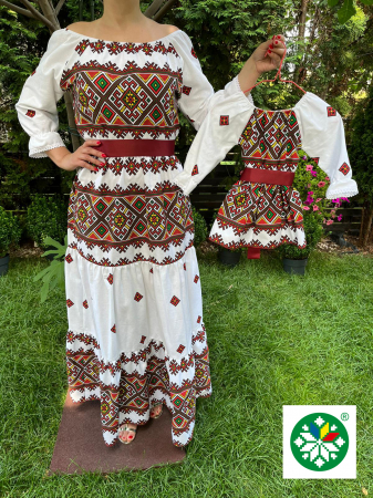 Set mama-fiica - Set rochie lunga Liliana