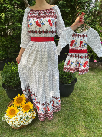 Set mama-fiica - Set rochie lunga Melania