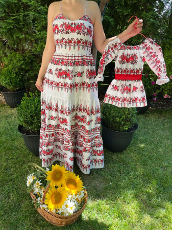 Set mama-fiica - Set rochie lunga Natalia