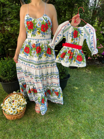 Set mama-fiica - Set rochie lunga Ofelia