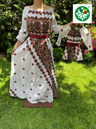 Set mama-fiica - Set rochie lunga Petruta