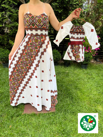 Set mama-fiica - Set rochie lunga Claudia