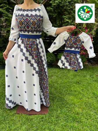 Set mama-fiica - Set rochie lunga Veronica