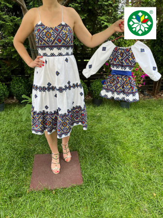 Set mama-fiica - Set rochie medie Malina