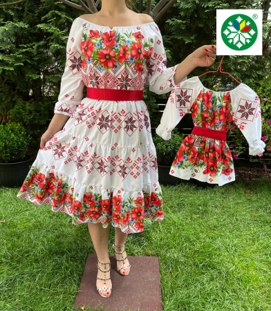 Set mama-fiica - Set rochie medie Iuliana
