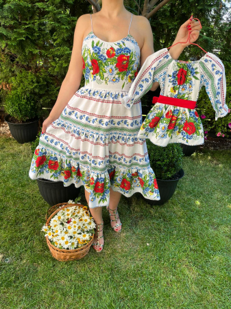 Set mama-fiica - Set rochie medie Ofelia