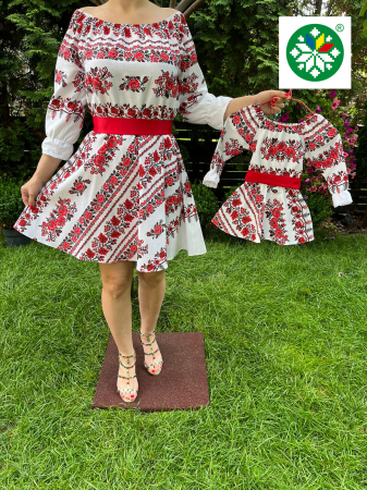 Set mama-fiica - Set rochie scurta Elena