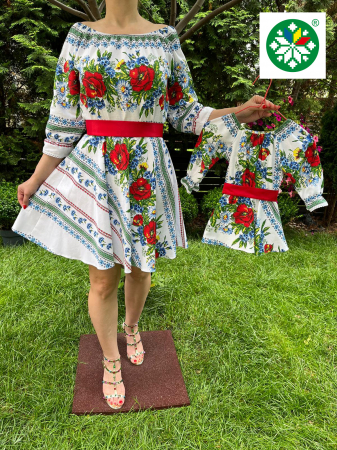 Set mama-fiica - Set rochie scurta Florica