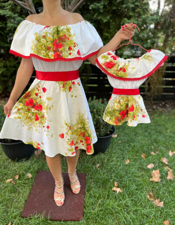 Set mama-fiica - Set rochie scurta Lorena