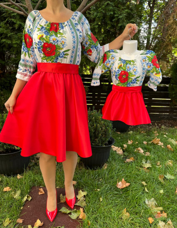 Set mama-fiica - Set rochie scurta Luiza