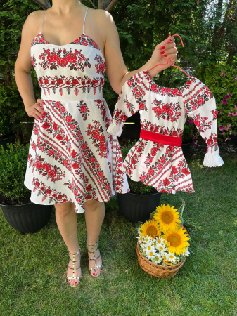 Set mama-fiica - Set rochie scurta Mariuca
