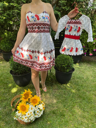 Set mama-fiica - Set rochie scurta Rodica