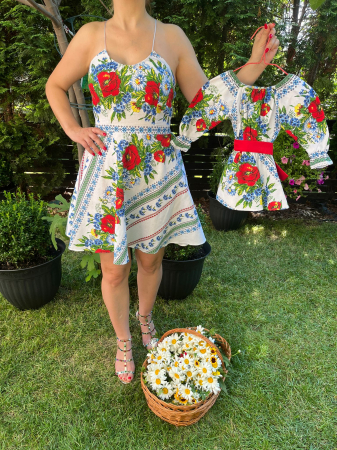 Set mama-fiica - Set rochie scurta Roxana
