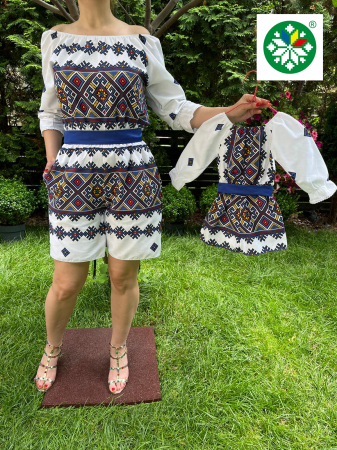 Set mama-fiica - Set salopeta Delia