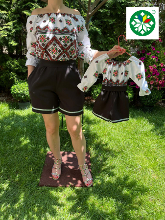Set mama-fiica - Set salopeta Irina