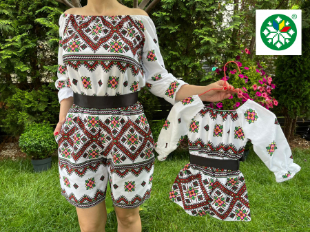 Set mama-fiica - Set salopeta Violeta