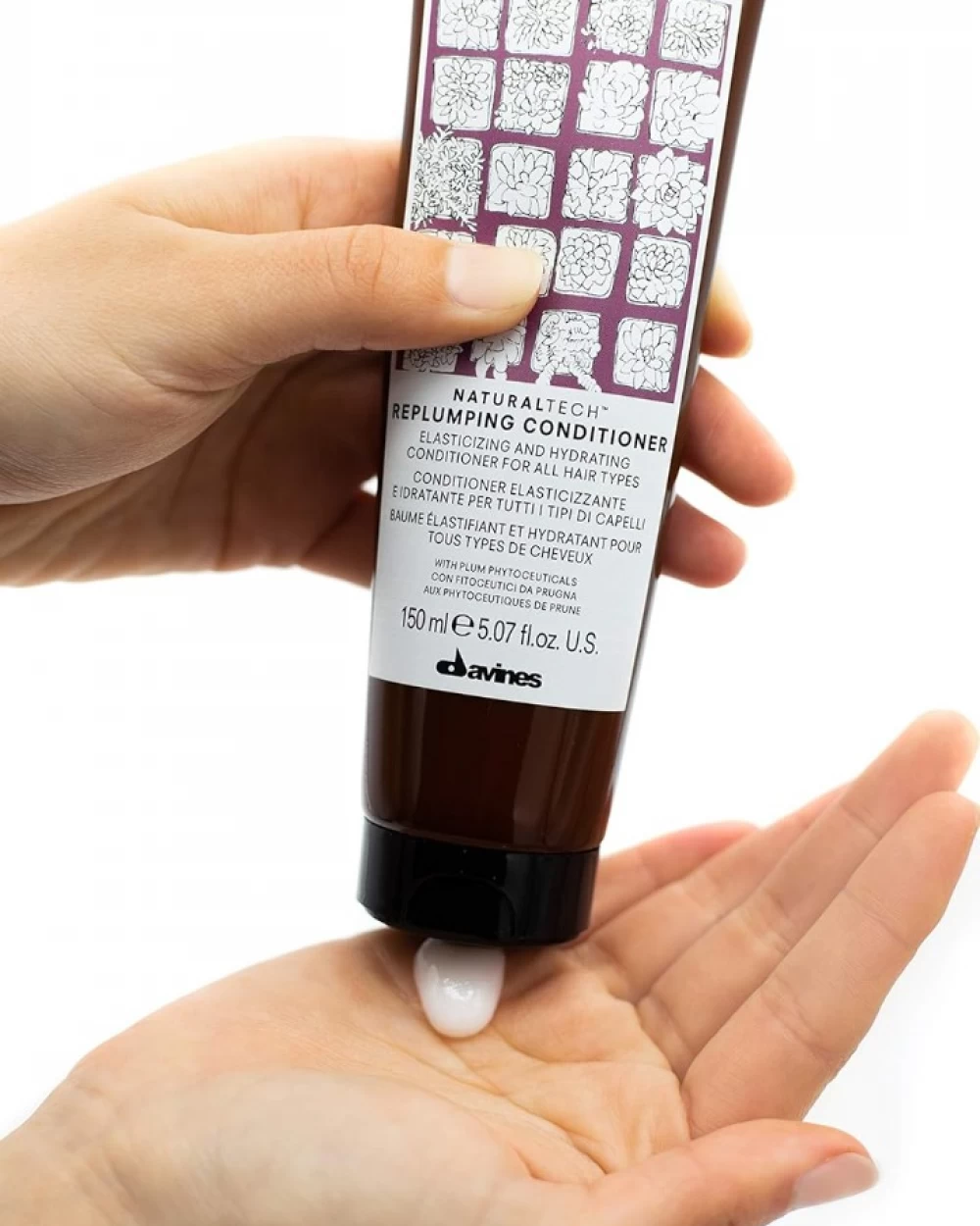 Replumping conditioner naturaltech Davines - Balsam pentru hidratarea și restructurarea firului de par - 60  ml [2]