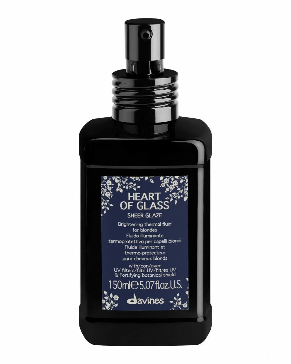 Davines - Fluidul termic iluminant par blond Sheer Glaze Heart of Glass 150ml [1]