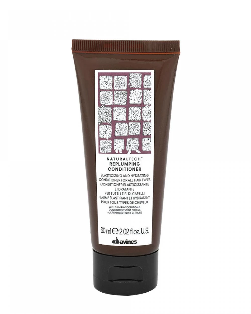 Replumping conditioner naturaltech Davines - Balsam pentru hidratarea și restructurarea firului de par - 60  ml [1]