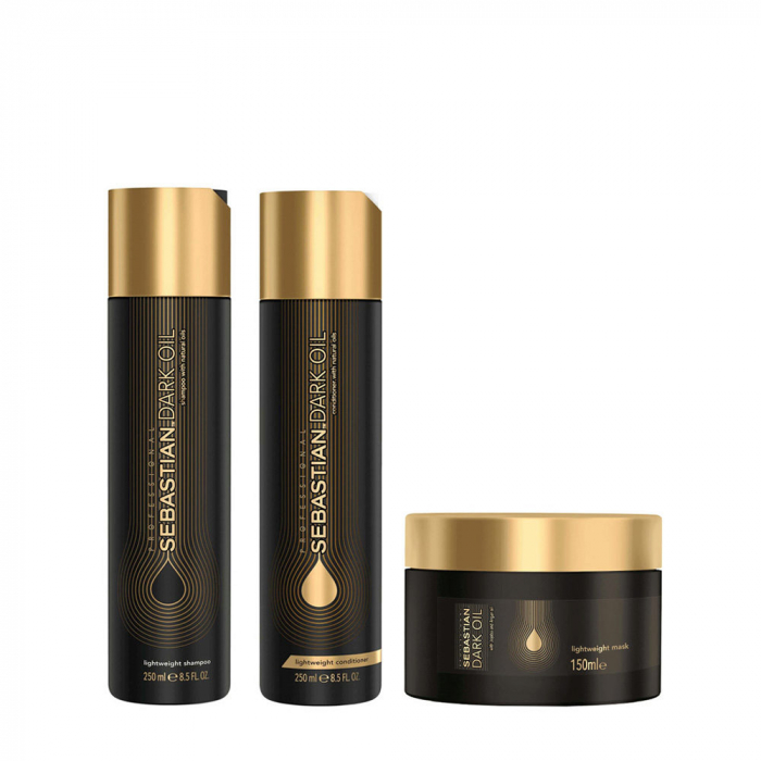 Pachet Sebastian Professional Dark Oil - Sampon 250 ml - Conditioner 250 ml - Masca 150 ml [1]