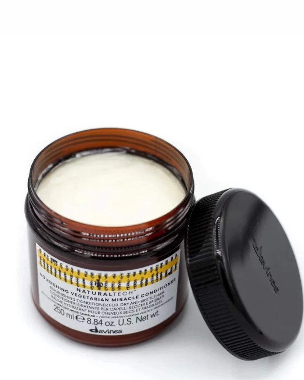 Pachet pentru parul fragil si deteriorat - Davines Naturaltech Nourishing Vegetarian Miracle Conditioner -  Balsam 250 ml -  Nourishing Keratine Booster - 100 ml Ser - Tratament cu keratina [3]