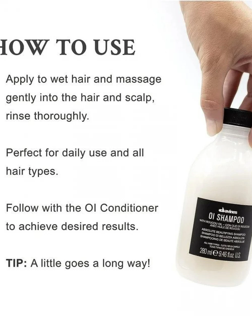 Pachet Oi Davines Sampon 1000 ml si Balsam 1000 ml - Oi Sampoo & Oi Conditioner [4]