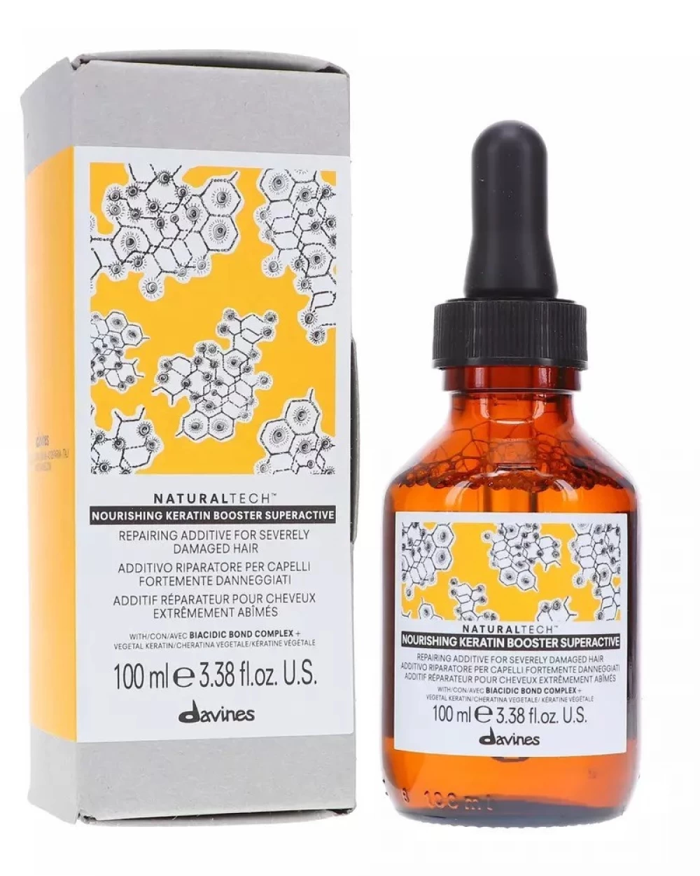 Pachet pentru parul fragil si deteriorat - Davines Naturaltech Nourishing Vegetarian Miracle Conditioner -  Balsam 250 ml -  Nourishing Keratine Booster - 100 ml Ser - Tratament cu keratina [6]