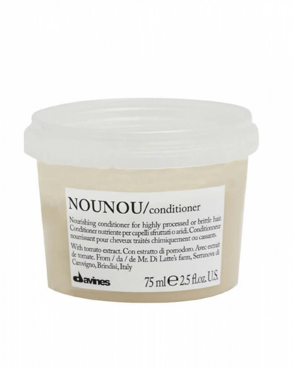 Balsam hranitor pentru par tratat chimic - Davines  Nounou Conditioner - 75 ml [1]