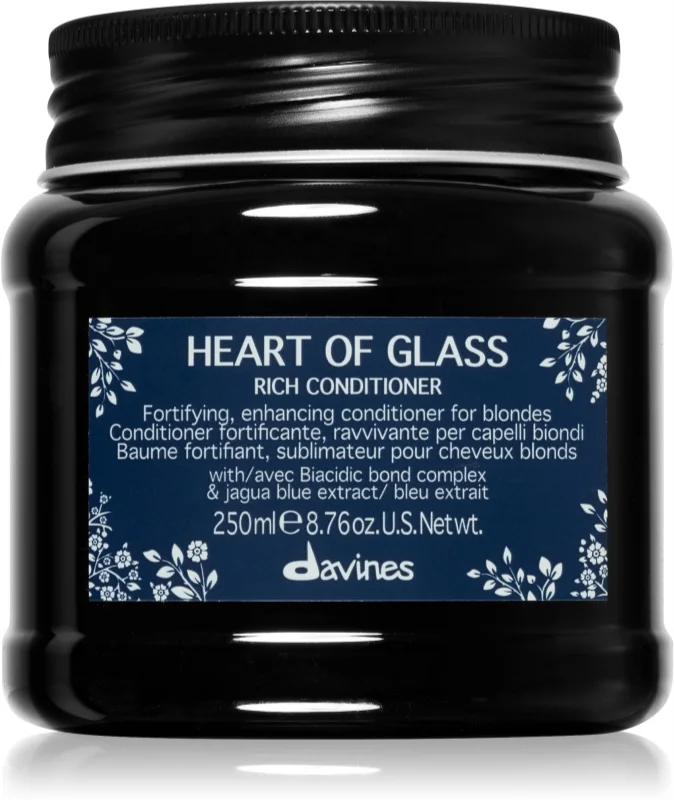 Balsam pentru par blond - 250 ml - Davines - Heart of Glass Rich Conditioner [1]