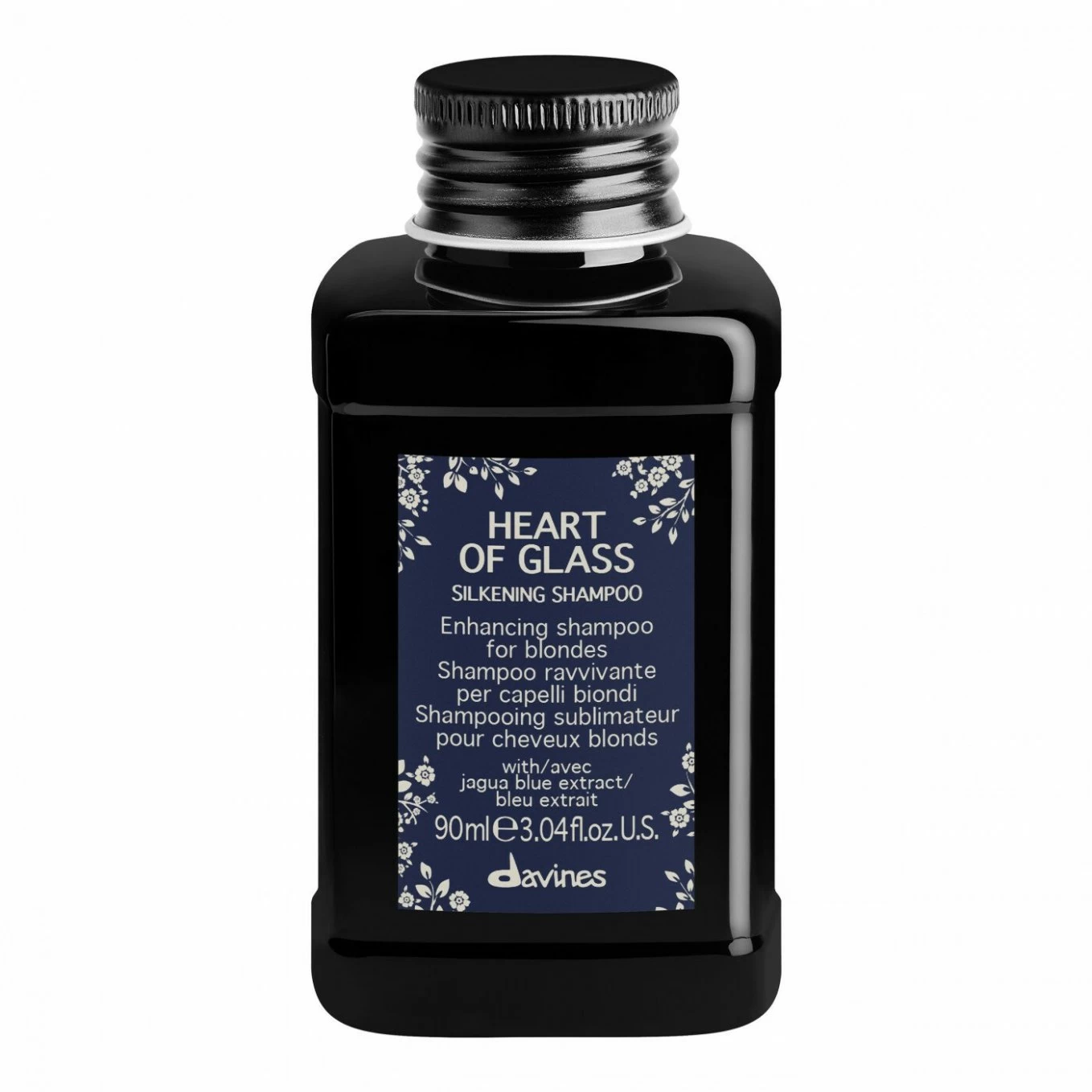 Davines - Sampon cu pigment violet pentru  par blond - heart of glass silkening shampoo - 90ml [1]