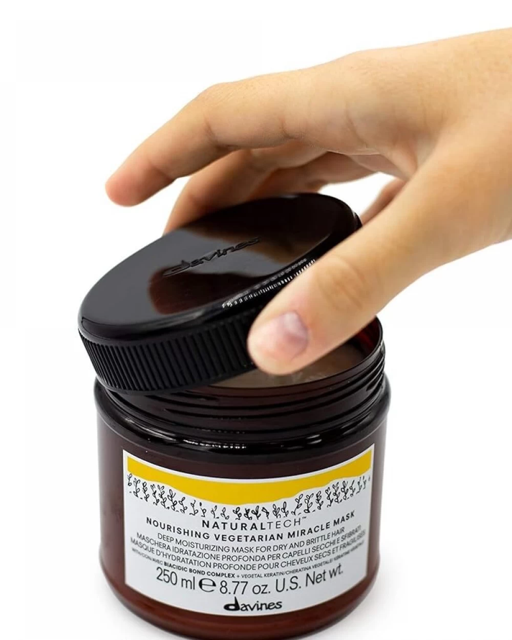 Masca hidratanta ideală pentru parul uscat și fragil - Naturaltech Nourishing Vegetarian Miracle Mask - 60 ml [3]