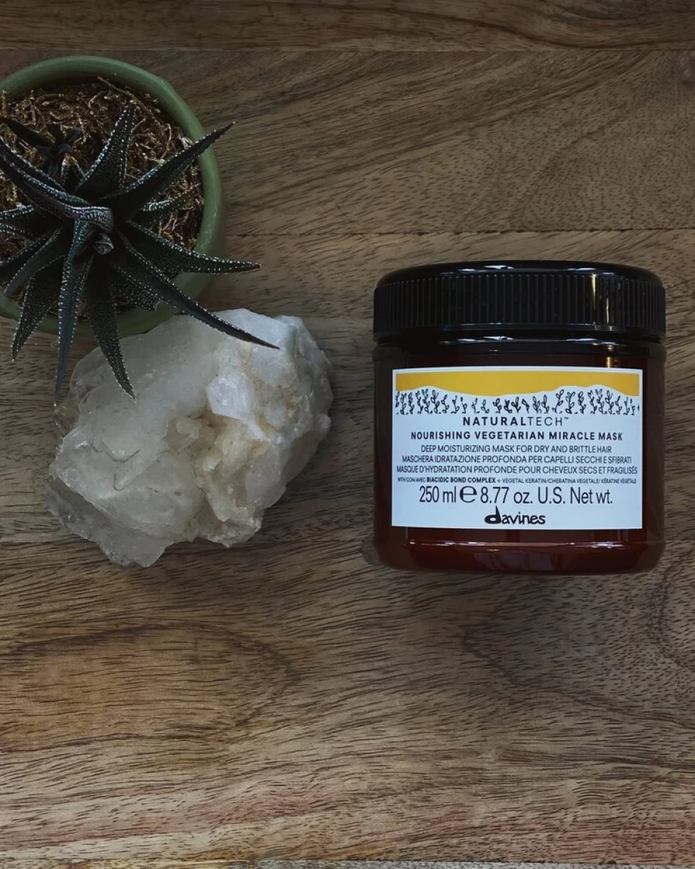 Masca hidratanta ideală pentru parul uscat și fragil - Naturaltech Nourishing Vegetarian Miracle Mask - 60 ml [5]