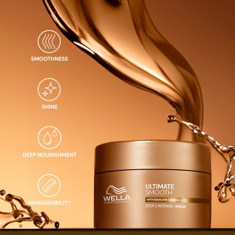 Masca hranitoare pentru un par neted si lucios - Wella Professionals Ultimate Smooth Mask - 500 ml [2]