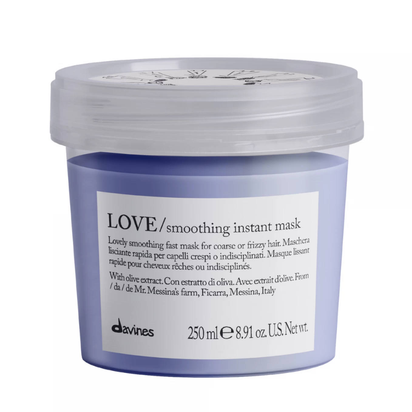 Masca instant pentru netezire cu efect anti-frizz - Davines Love Smoothing Instant Mask - 250ml [1]