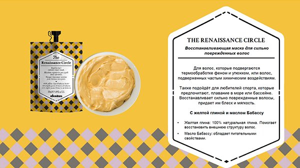 Masca reparatoare pentru par deteriorat - The Renaissance Circle Mask - 50 ml [2]