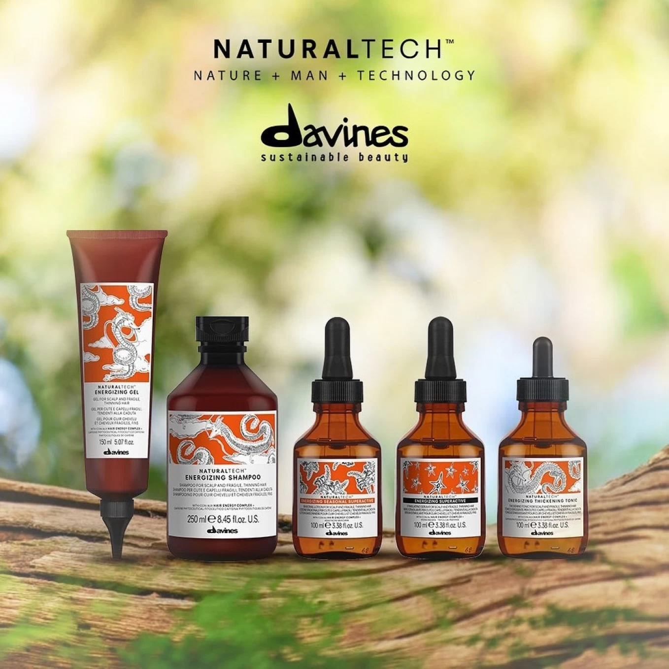 Pachet anticadere - Naturaltech Energizing - Sampon - 1000 ml - Ser - 100 ml [6]