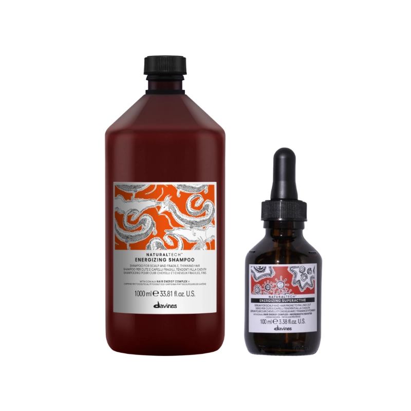 Pachet anticadere - Naturaltech Energizing - Sampon - 1000 ml - Ser - 100 ml [1]