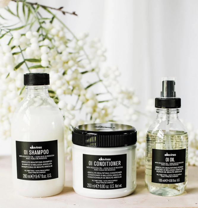 Pachet Davines OI Oil - The Lazy Set - Sampon 280 ml - Conditioner 250 ml - Ulei 135 ml [2]