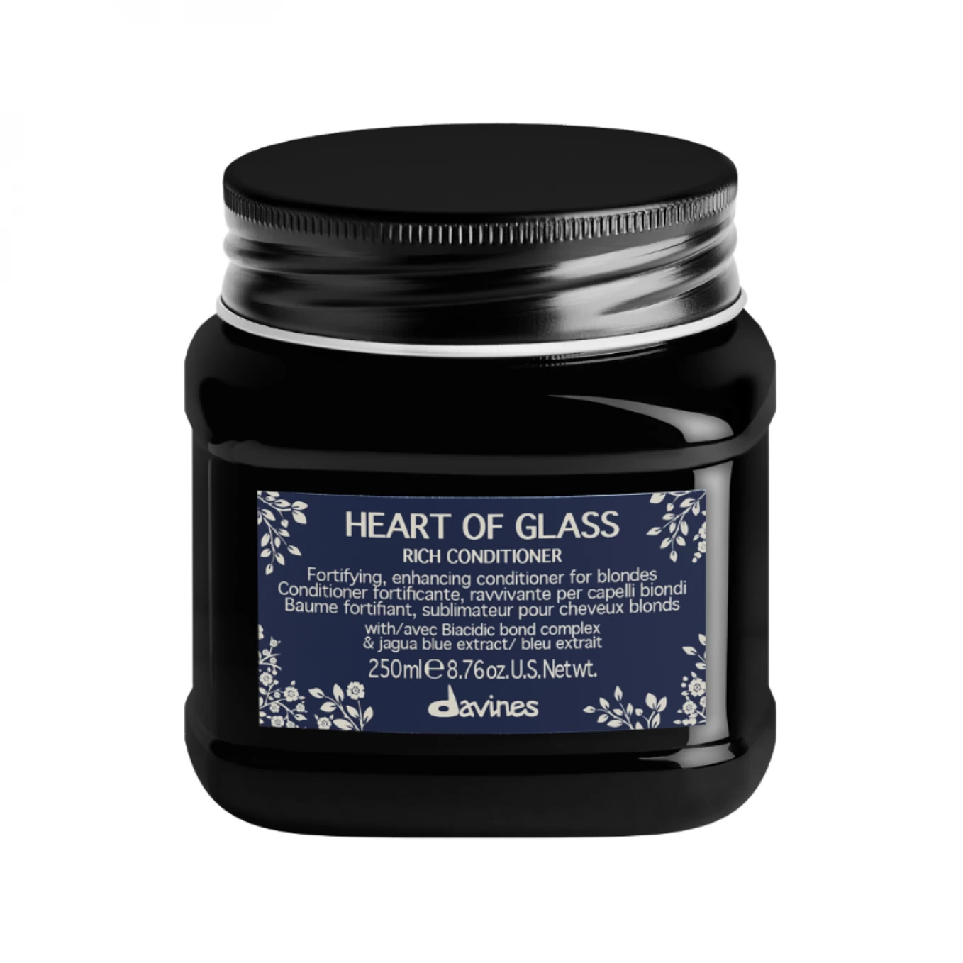 Pachet de hidratare pentru par blond Davines Heart Of Glass - Sampon 1000 ml - Balsam 250 ml [3]